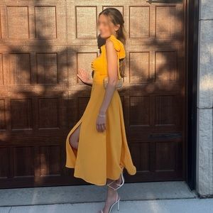 HouseOfCB Alicia tangerine midi sundress ☀️